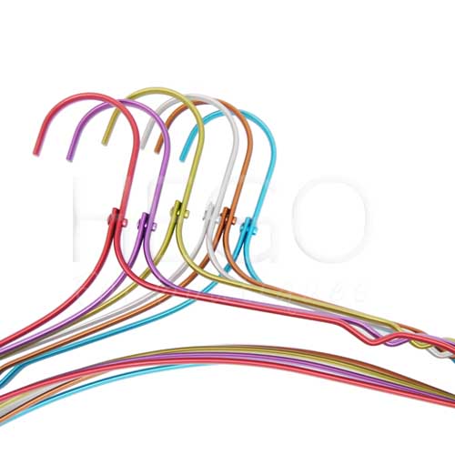 Colored aluminium hangers